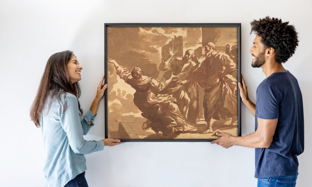 after Guercino Follower of Jan de Bisschop