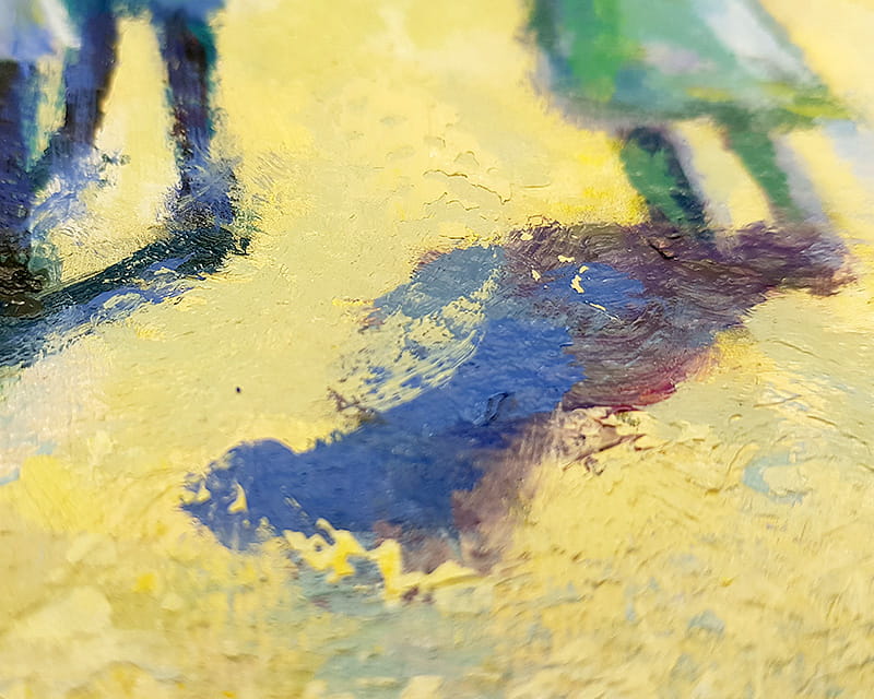 Hand painted oil painting, Oil paint on canvas