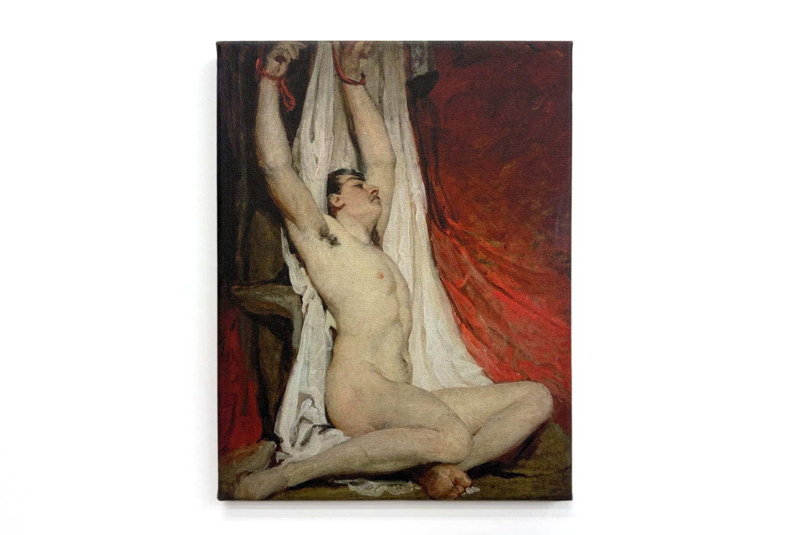 Male Nude, with Arms Up-Stretched - William Etty