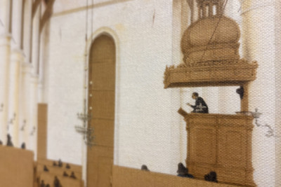 Interior of the Sint-Odulphuskerk in Assendelft, 1649