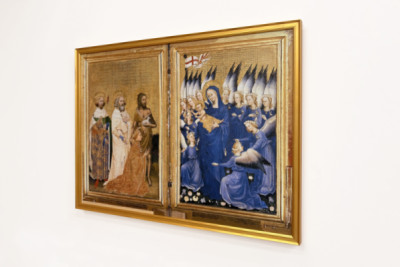 Richard II Presented to the Virgin and Child by His Patron Saint John the Baptist and Saints Edward and Edmund, c.1395-99