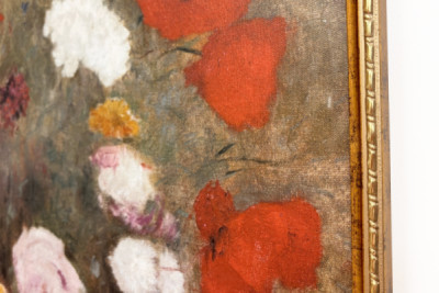 Bouquet with poppies - Odilon Redon