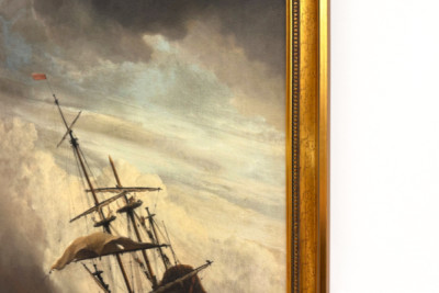 A Ship on the High Seas Caught by a Squall, Known as ‘The Gust’