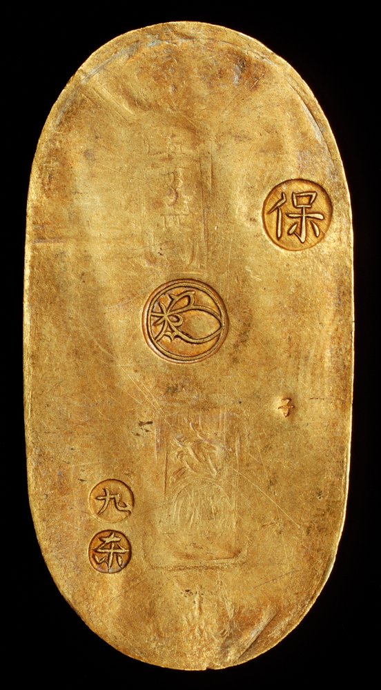 Rare Japan Gold Koban, One Ryo struck in Yedo (Tokyo) Tokugawa Shogunate 1837-1843 by Unknown