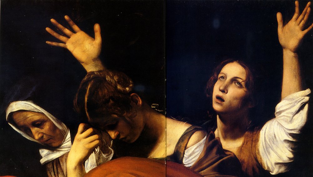 Deposition (Upper Part) Caravaggio by Michelangelo Merisi Caravaggio