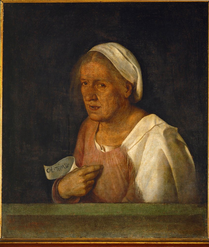 The old woman by Giorgione