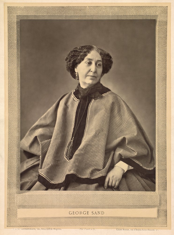 Portrait of George Sand by (1820-1910) Nadar: Fine art print