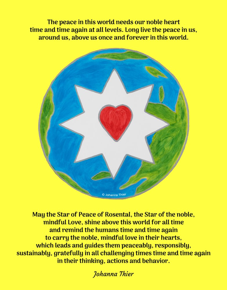 The Star of Peace of Rosental for this World by Johanna Thier