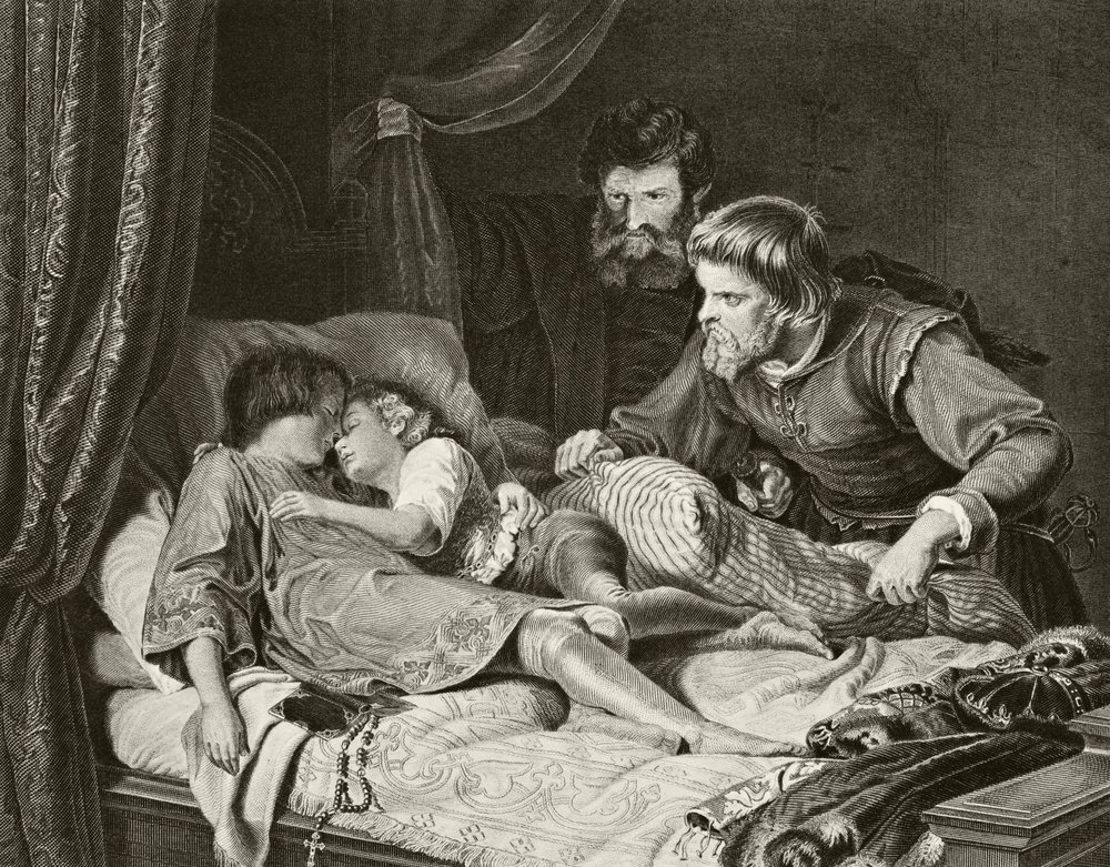 The Murder of the Princes, Edward and Richard, in the Tower of London, from 