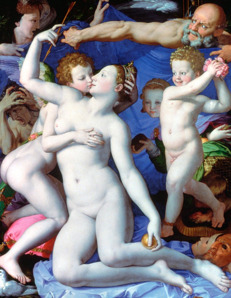 An Allegory with Venus and Cupid, c. 1523-1568 by Agnolo Bronzino