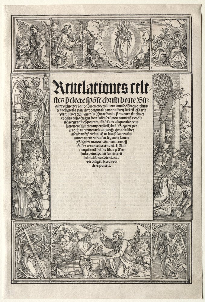 Border - with The Baptism of Christ by Albrecht Dürer