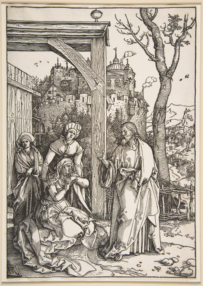 Christ Taking Leave of His Mother, from "The Life of the Virgin" by Albrecht Dürer