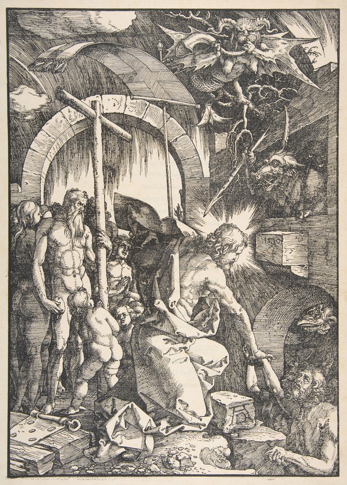 Christ in Limbo, from "The Large Passion" by Albrecht Dürer