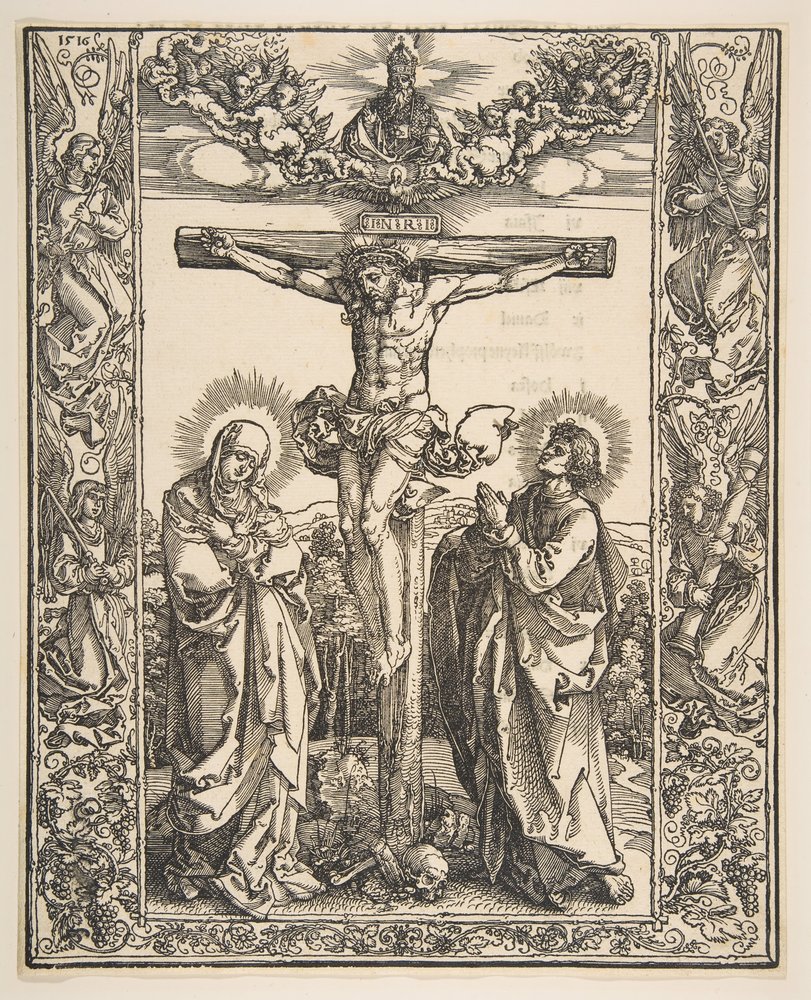 Christ on the Cross Between the Virgin and Saint John