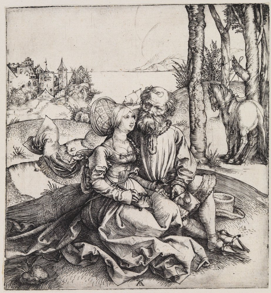 The Unequal Couple (The Marriage Proposal) by Albrecht Dürer