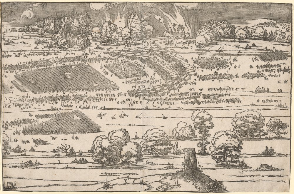 Siege of a Fortress: Left Portion by Albrecht Dürer