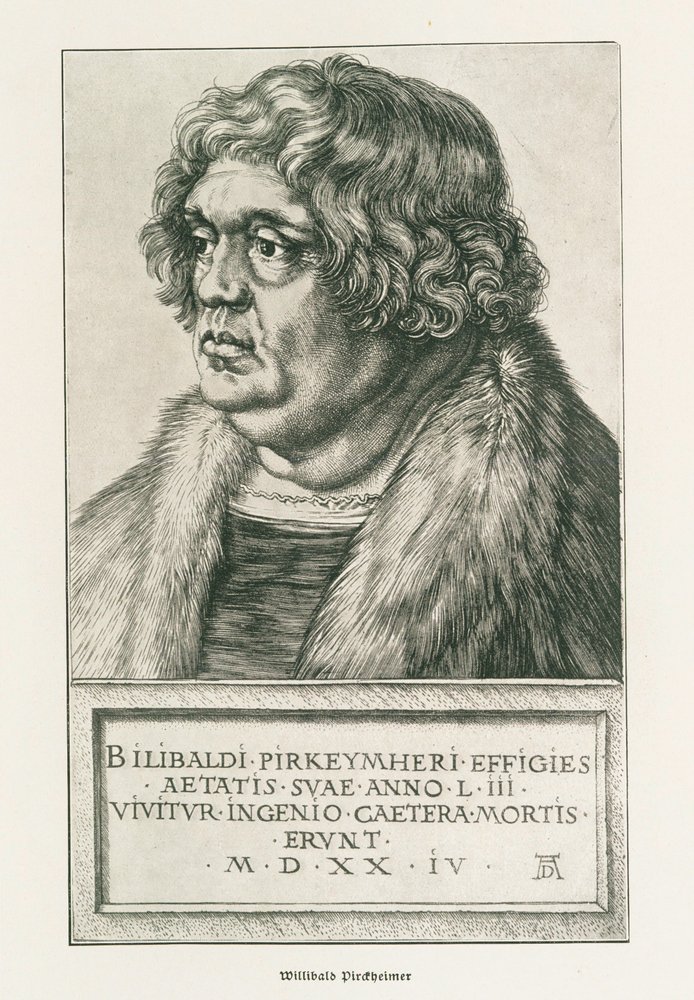 Willibald Pirckheimer by Albrecht Dürer or Duerer