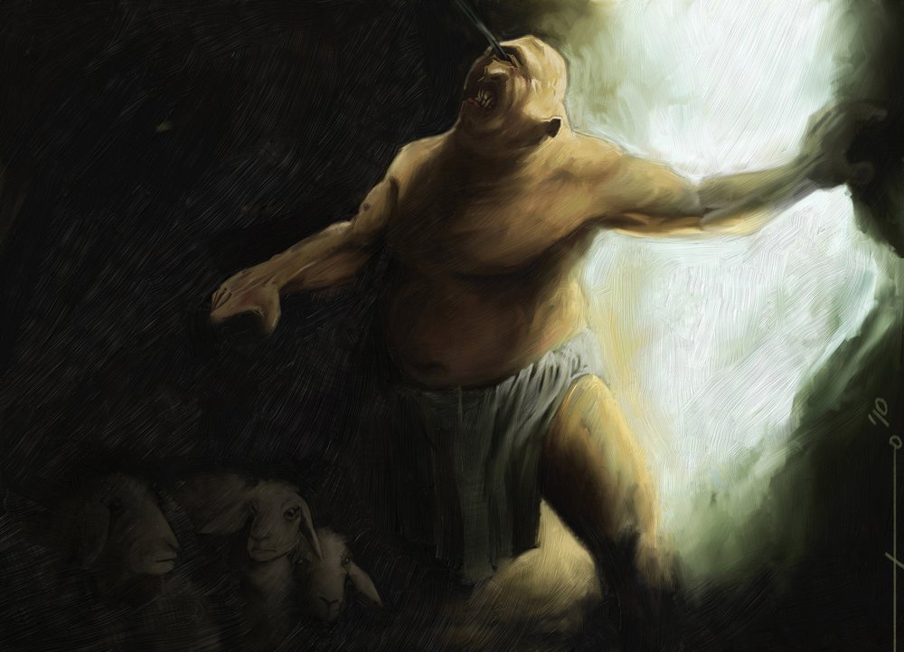 Odyssey of Homer: Cyclops Polyphemus (Illustration)