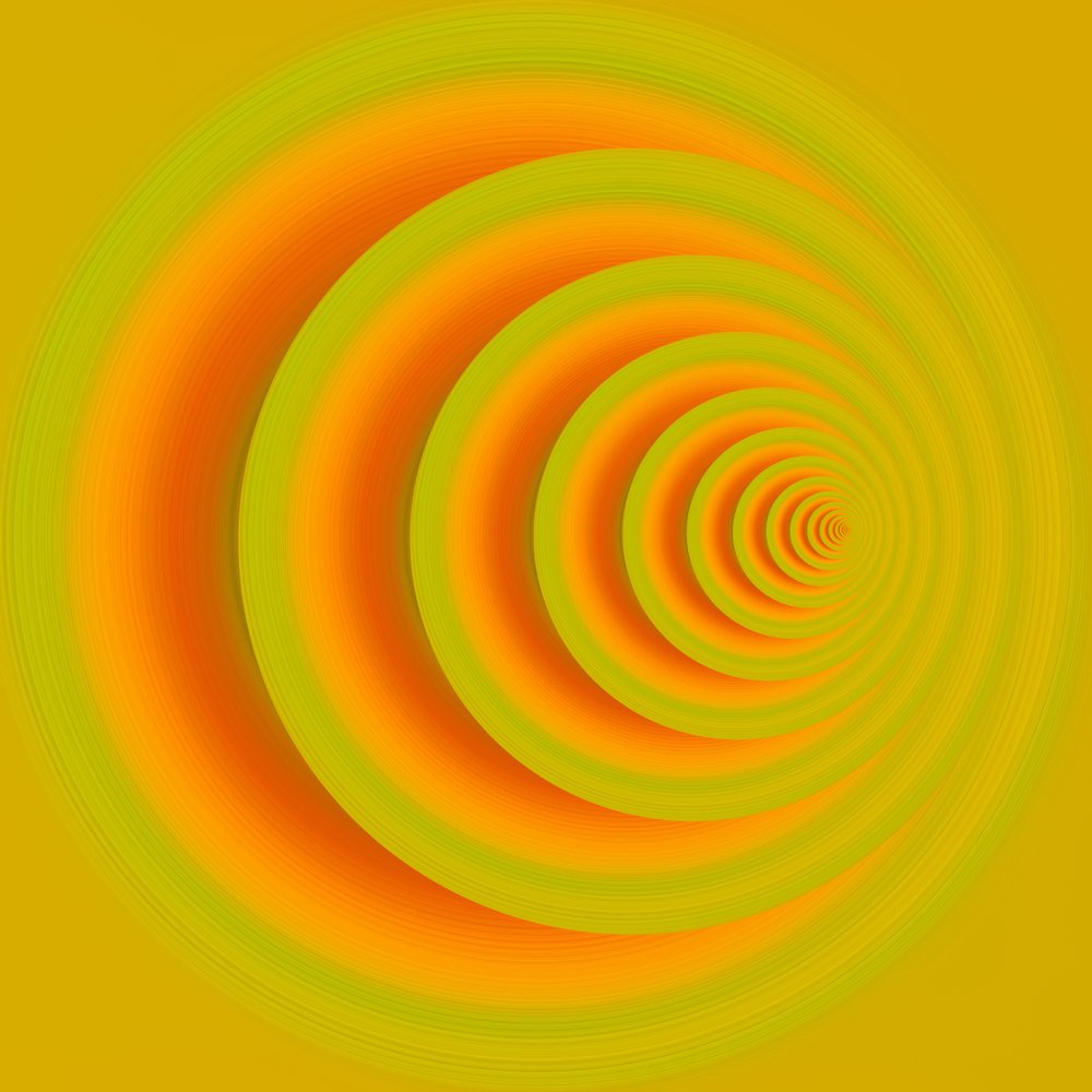 Underground Path (Orange) II by Alex Caminker