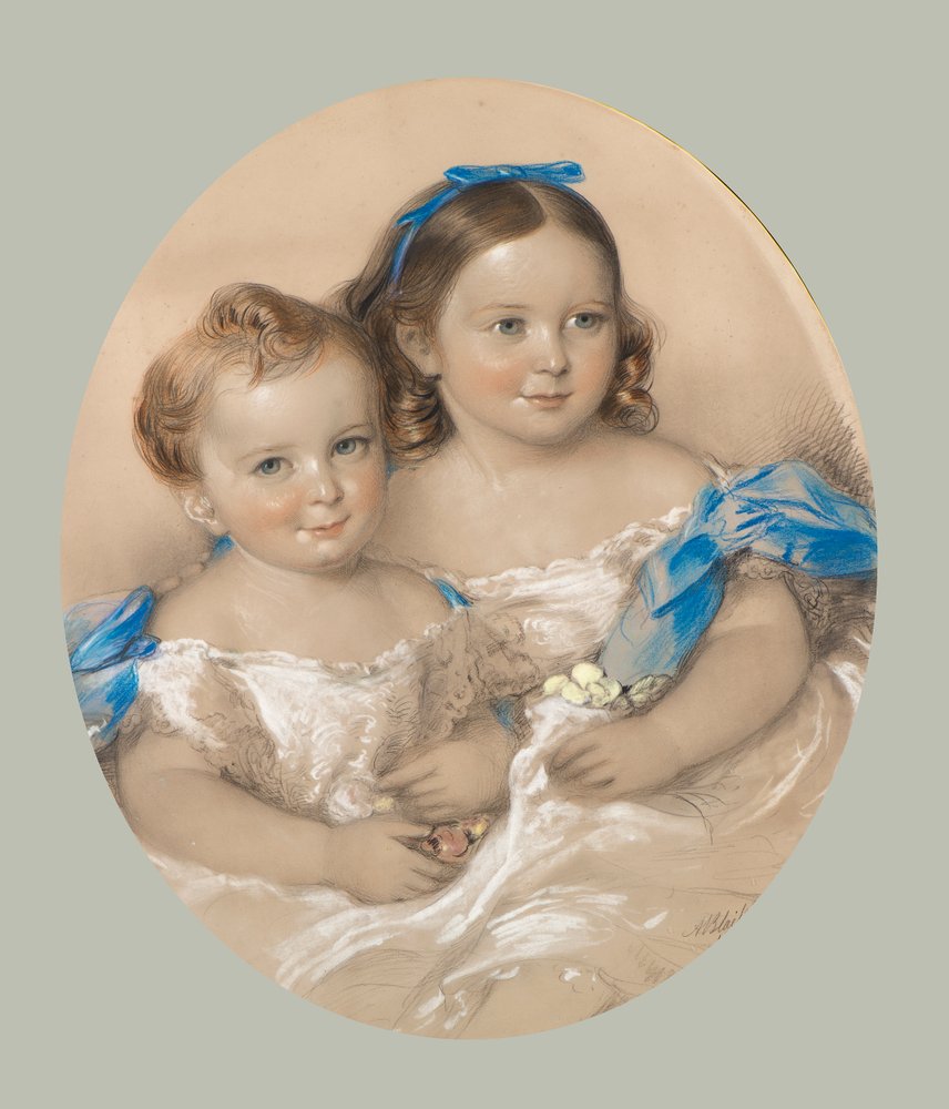 Double Portrait of Mary Sime Greig and David Middleton Greig