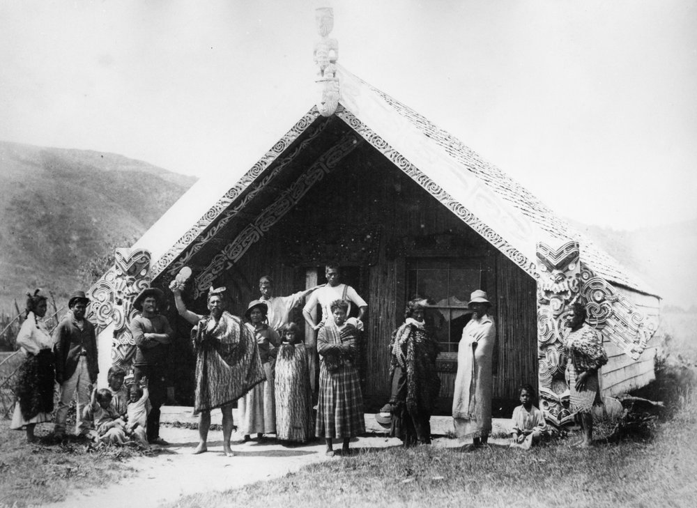 Whare Runanga - Wairoa by Alfred Burton: Fine art print