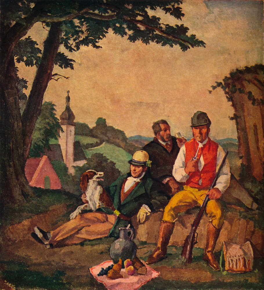 The Hunting Picnic, c1926 by Alfred Hagel