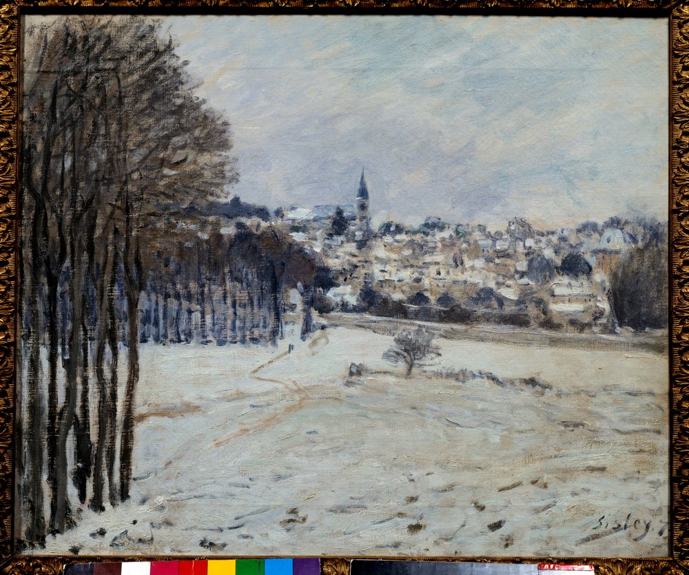 The snow in Marly by Alfred Sisley