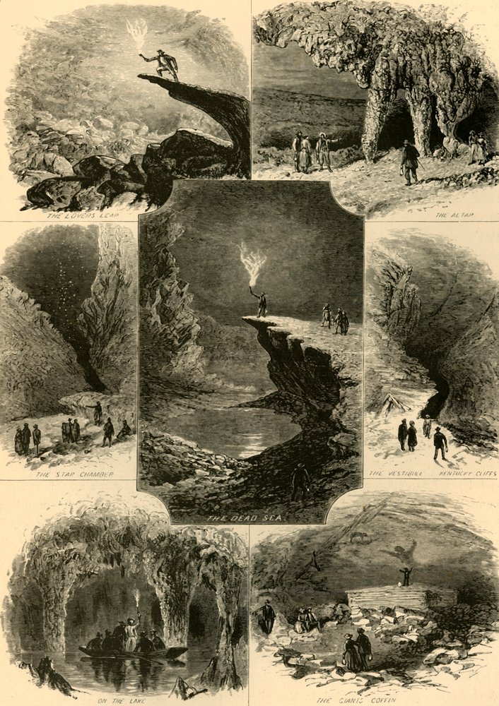 Scenes in Mammoth Cave by Alfred Rudolph Waud