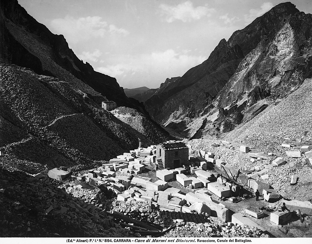 Ravaccione quarries, near Carrara by Fratelli Alinari