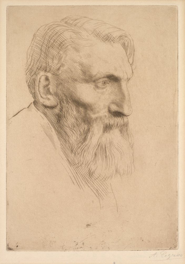 Auguste Rodin by Alphonse Legros