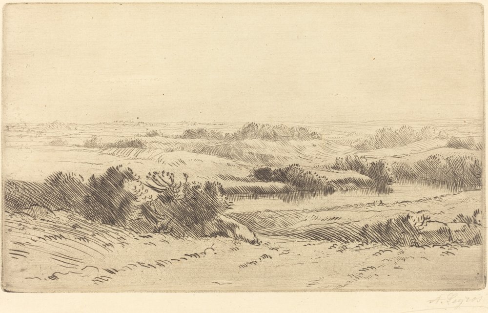Banks of the Yanne by Alphonse Legros