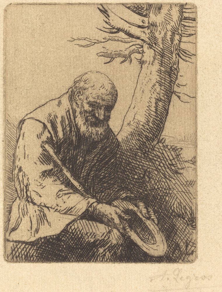 Beggar with Hat in Hand by Alphonse Legros