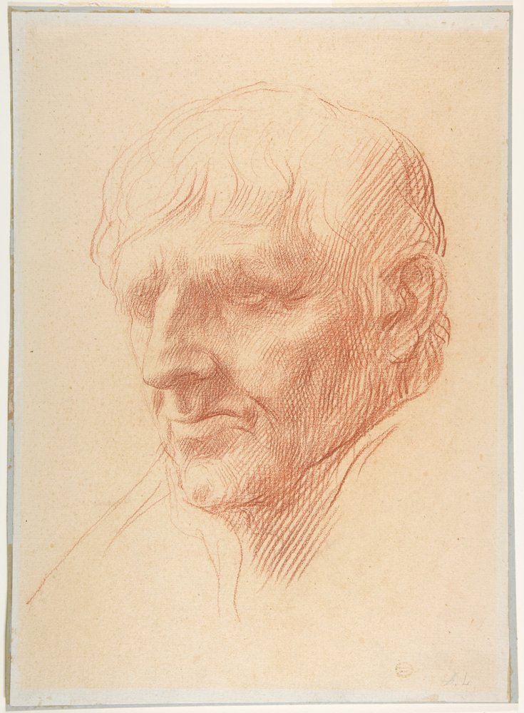 Head of a Man by Alphonse Legros
