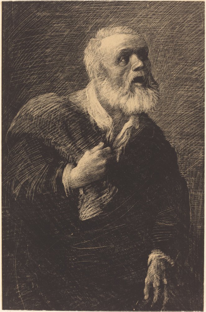 Night Crier by Alphonse Legros