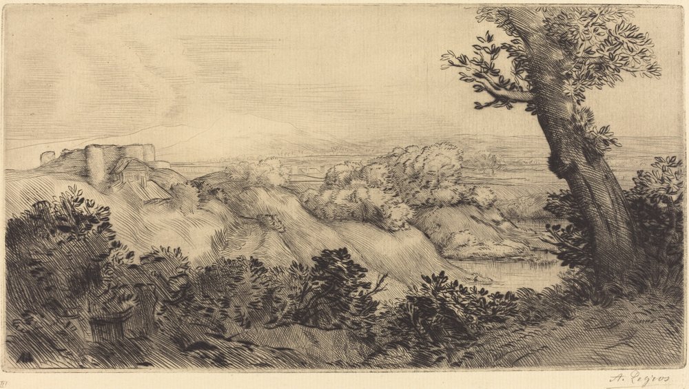 Top of the Hill by Alphonse Legros
