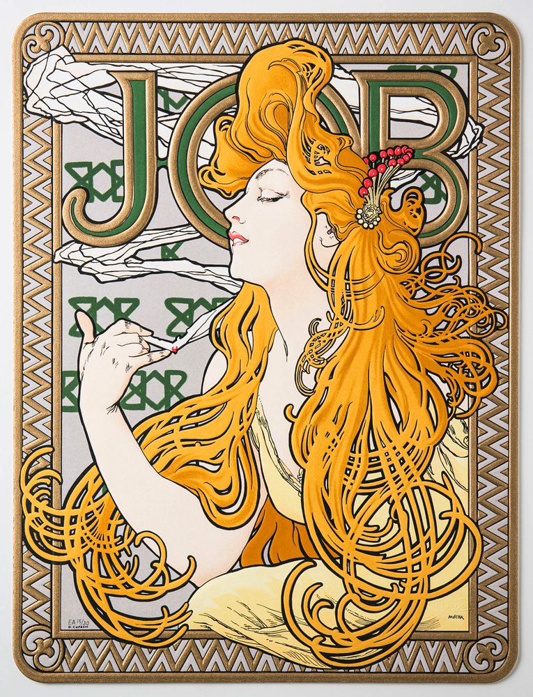 Advertising Poster for the Tissue Paper Job, 1897 by Alphonse Mucha
