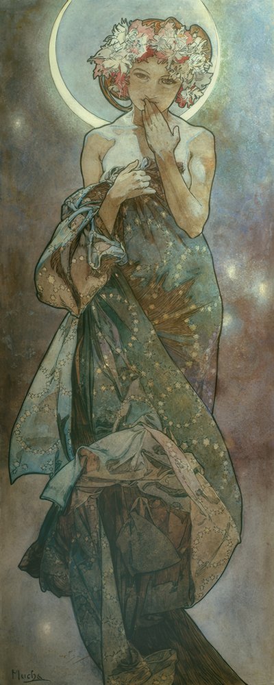 Moonlight by Alphonse Mucha