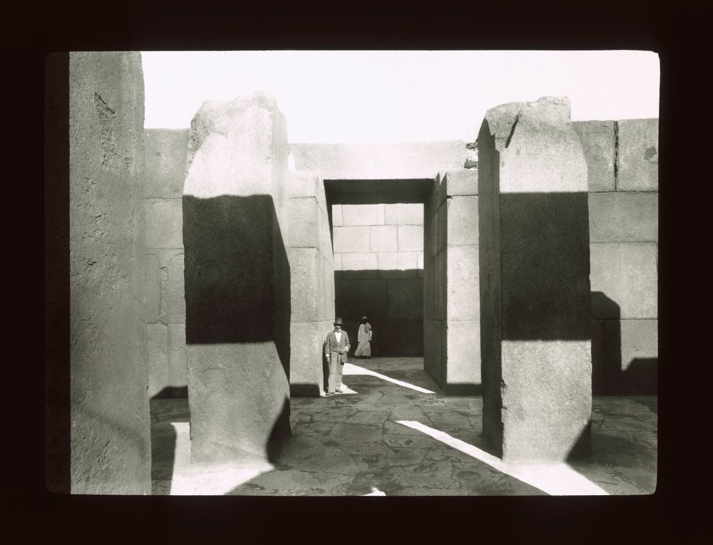 Granite temple near the Pyramid of Khephren, Gizeh, 4th Dynasty by American Photographer