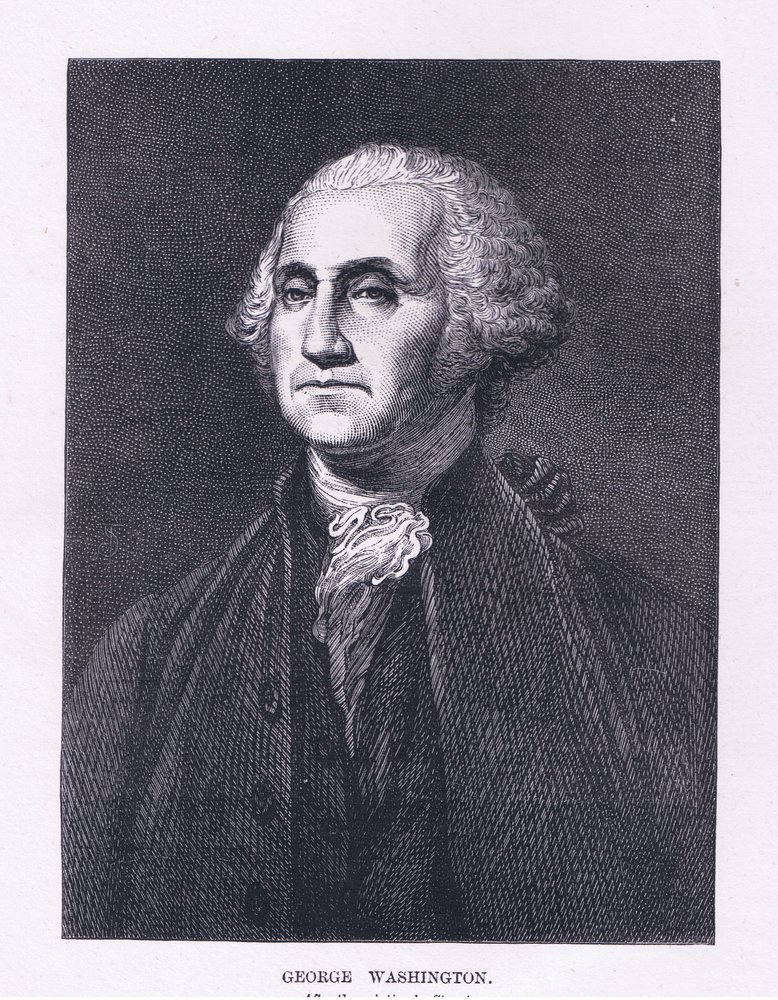George Washington, illustration from Cassell's History of the United States