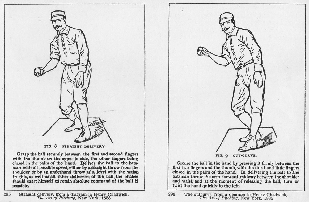Straight Delivery and Out-Curve diagrams from Henry Chadwick 'The Art ...