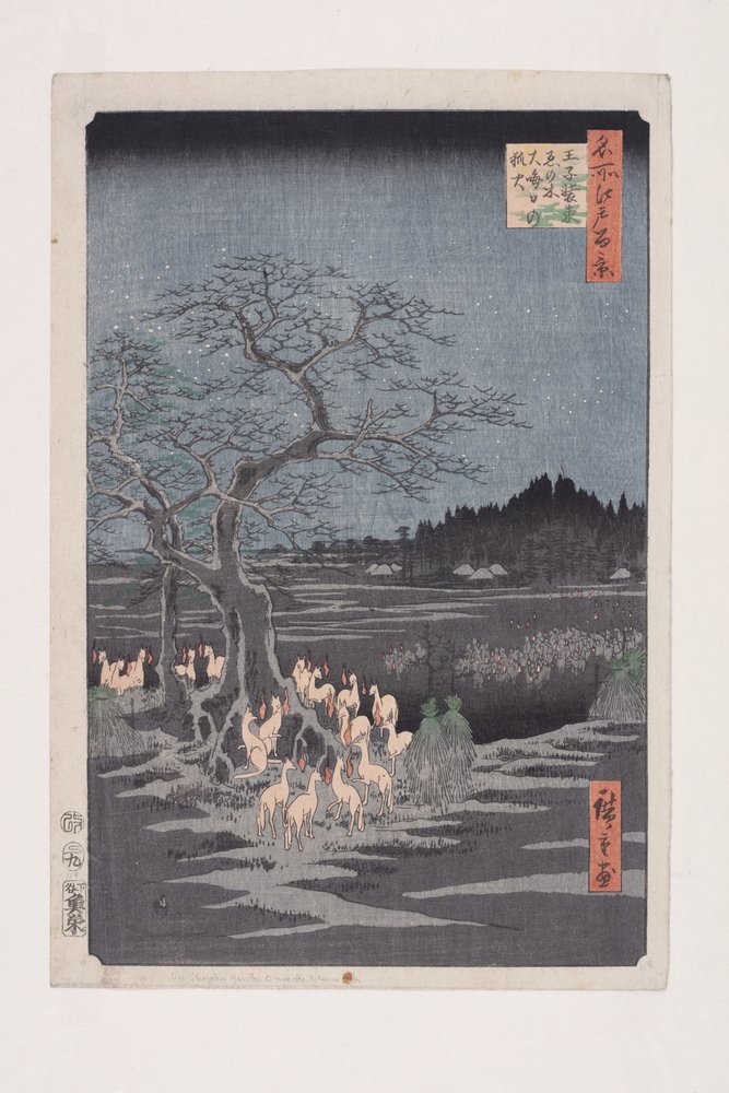 New Year's Eve Foxfires at the Changing Tree, Oji