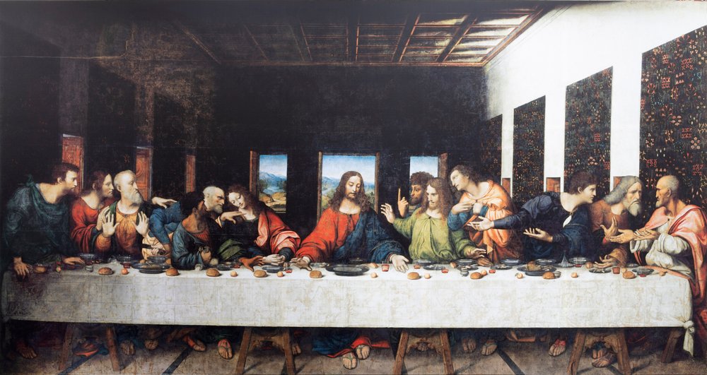 Tongerlo Abbey. Painting. The Last Supper. 1506-1507 by Andrea Solario