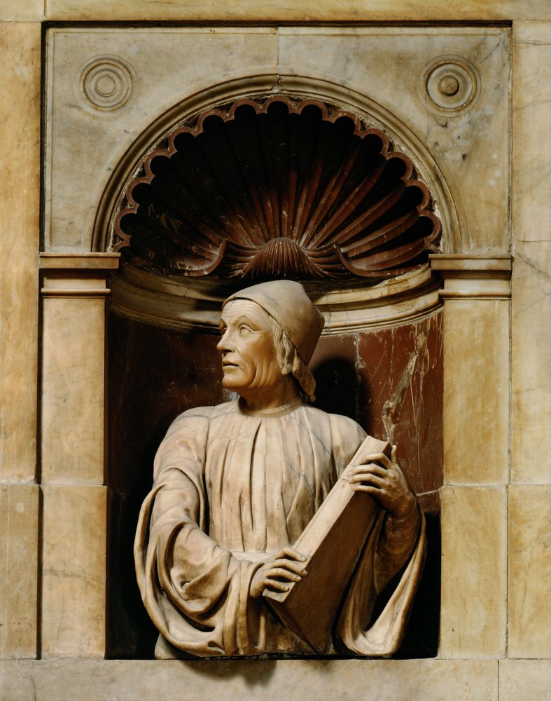 Bust of Philosopher Marsilio Ficino, Founder of the Platonic Academy by Andrea di Piero Ferrucci