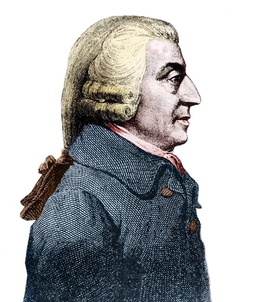 Portrait of Adam Smith (1723-1790), Scottish philosopher and economist