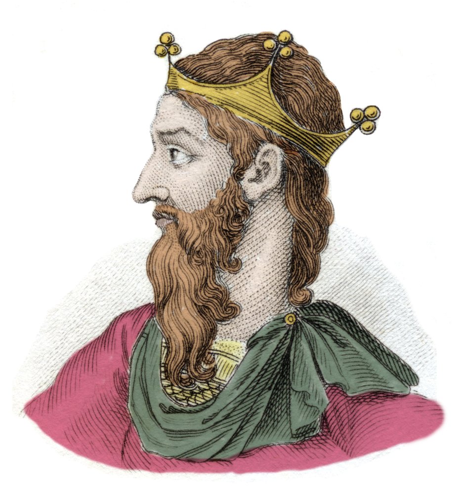 Portrait of Frederic I of Hauhenstaufen known as Frederic Barberossa ...