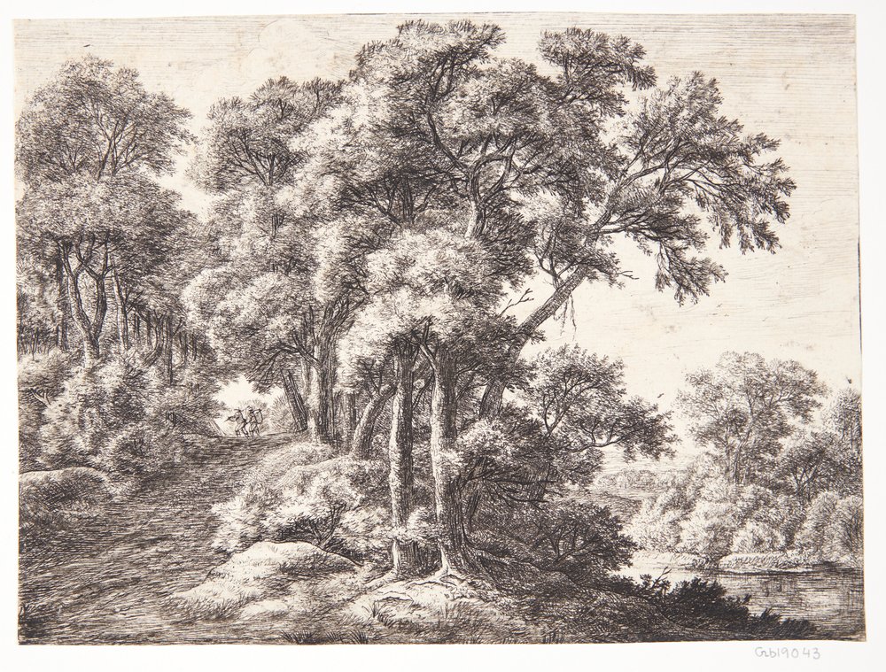 Forest Road by a River by Anthonie Waterloo