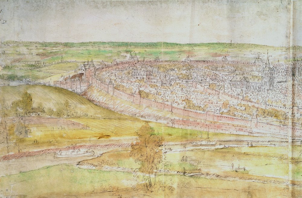Panoramic View of Brussels by Anthonis van den Wyngaerde