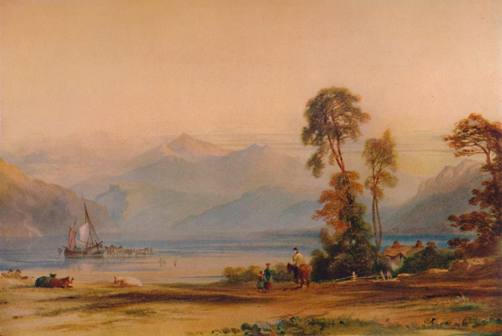 View of Snowdon from Tremadoc by Anthony Vandyke Copley Fielding
