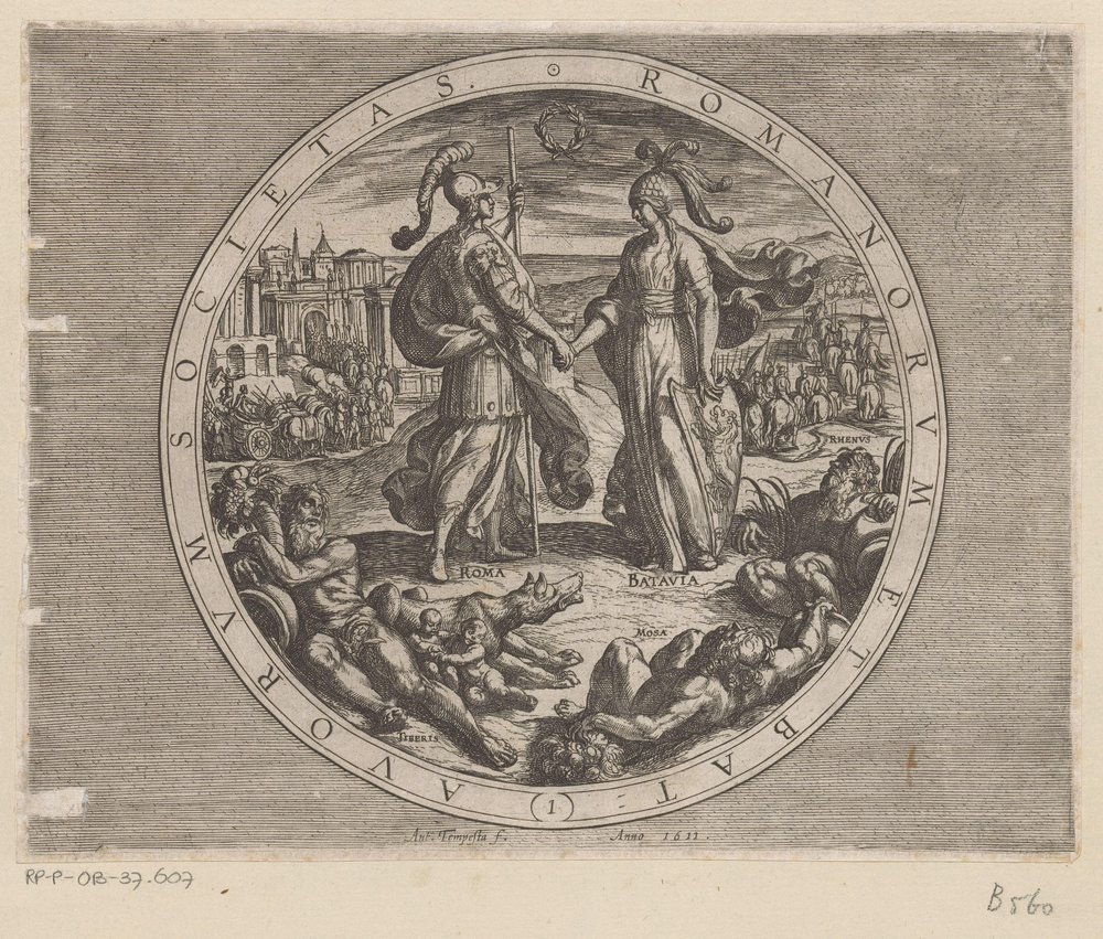 Rome and Batavia Shake Hands (The Batavian Wars Against the Romans)