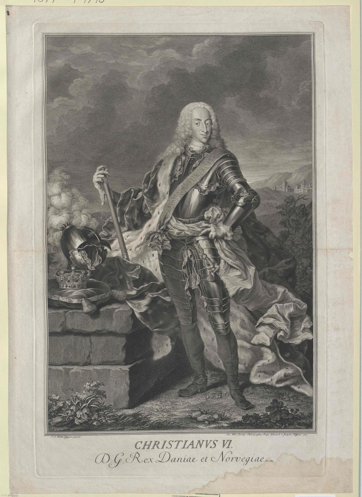King Christian VI of Denmark by Artist Unknown
